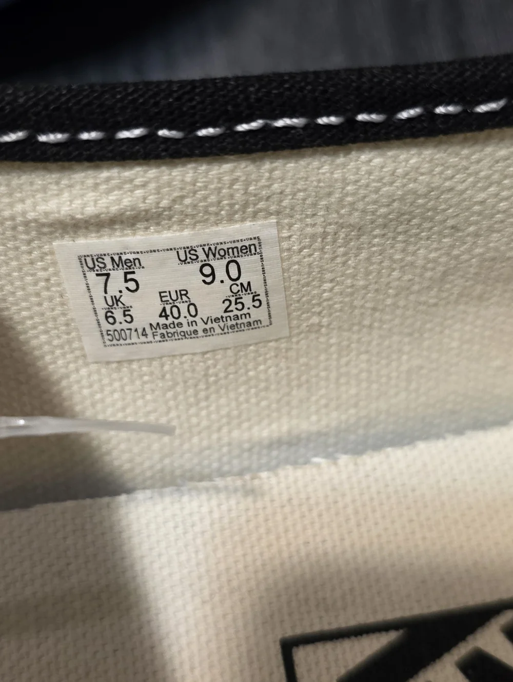 Vans Mary Jane Black Canvas Sneakers - Picture 6 of 7